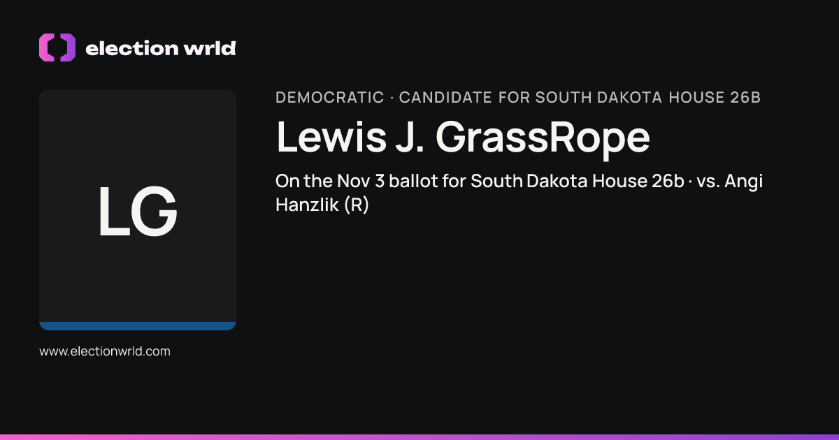 Profile card for Lewis J. GrassRope