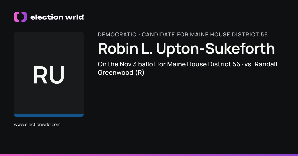 Profile card for Robin L. Upton-Sukeforth
