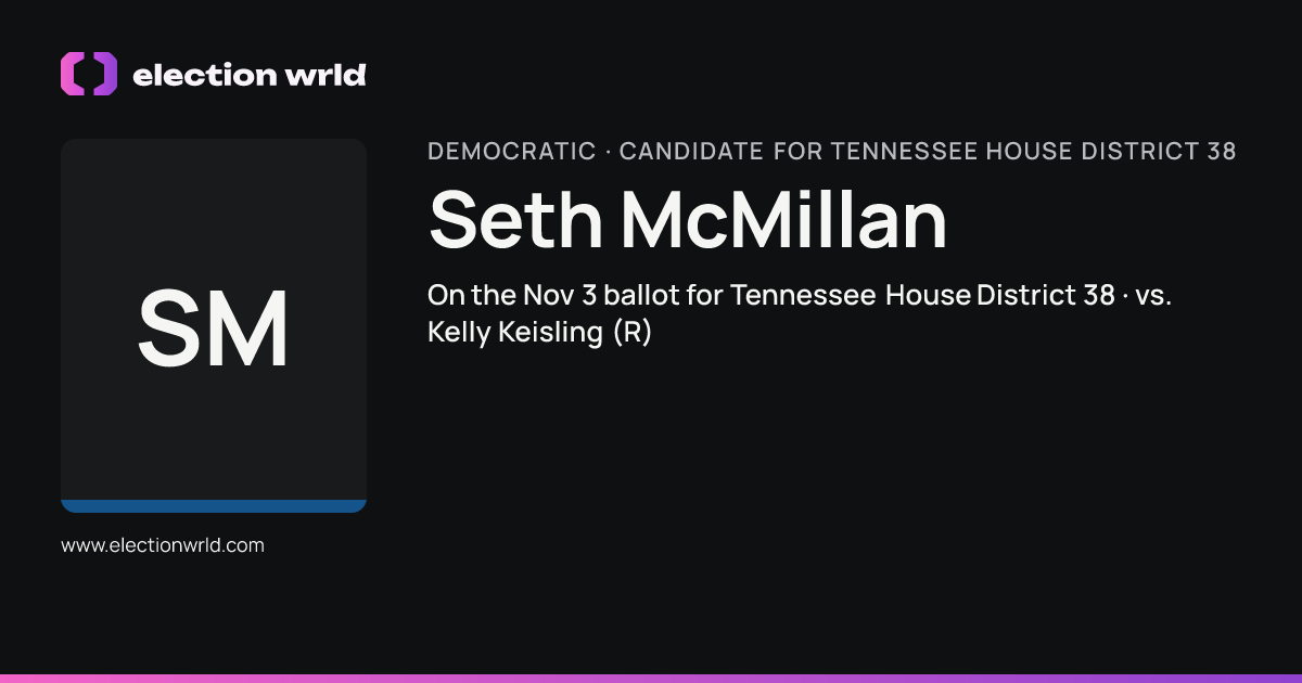 Profile card for Seth McMillan