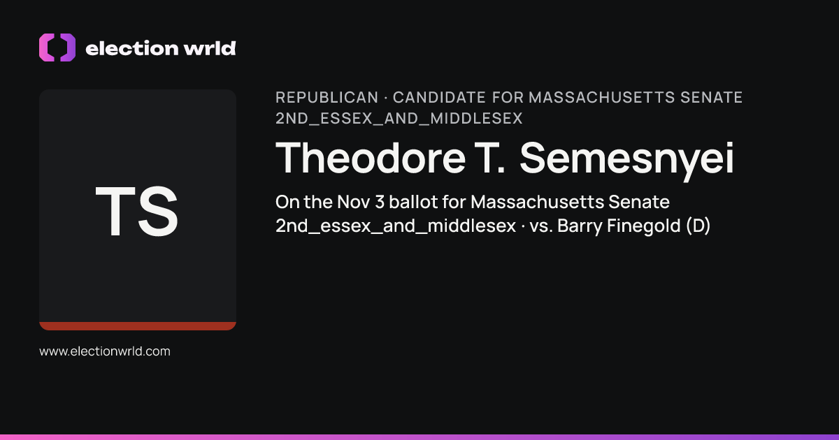 Profile card for Theodore T. Semesnyei