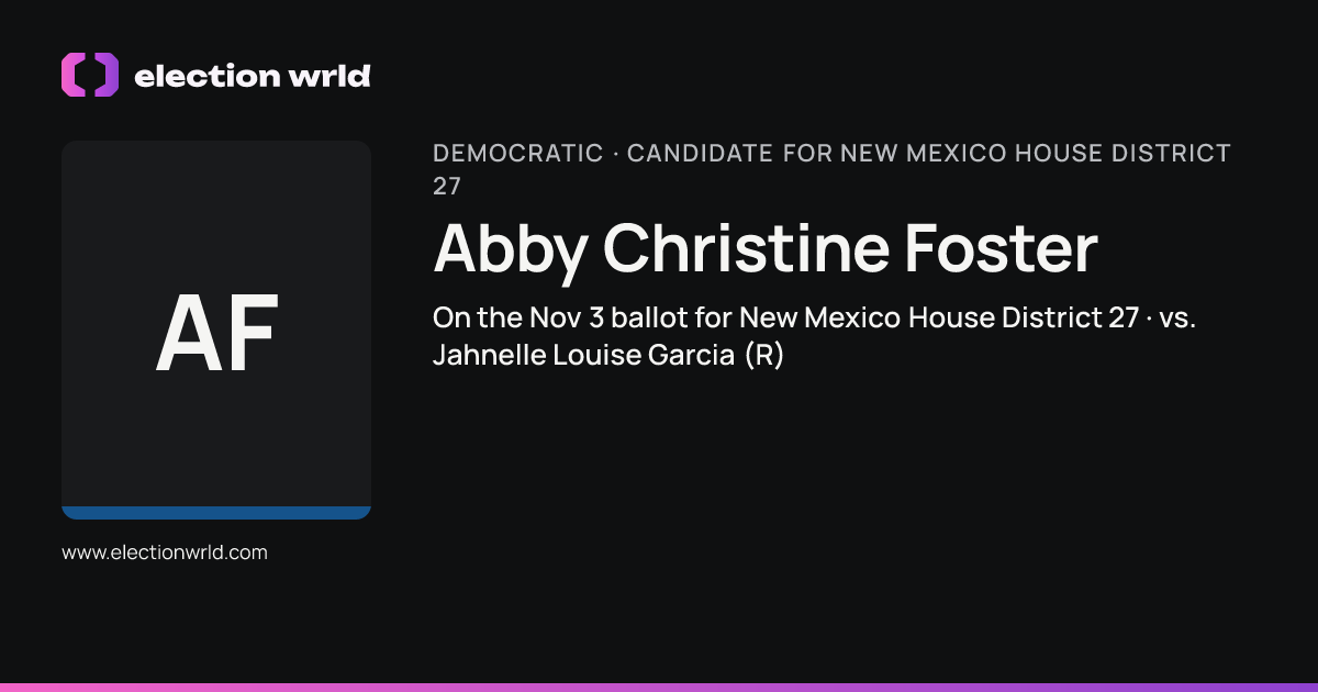 Profile card for Abby Christine Foster