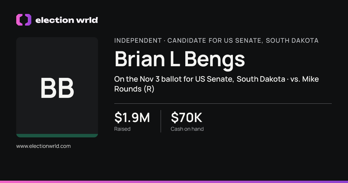 Profile card for Brian L Bengs