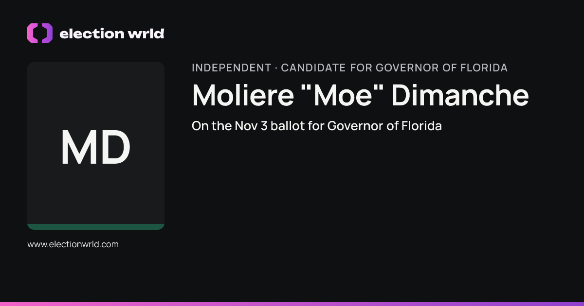 Profile card for Moliere "Moe" Dimanche