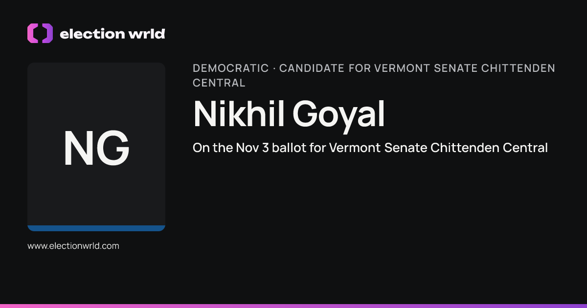 Profile card for Nikhil Goyal