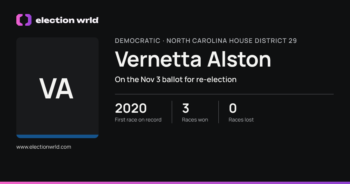 Profile card for Vernetta Alston