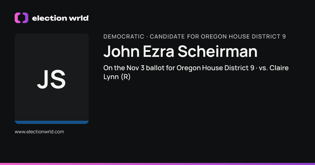 Profile card for John Ezra Scheirman