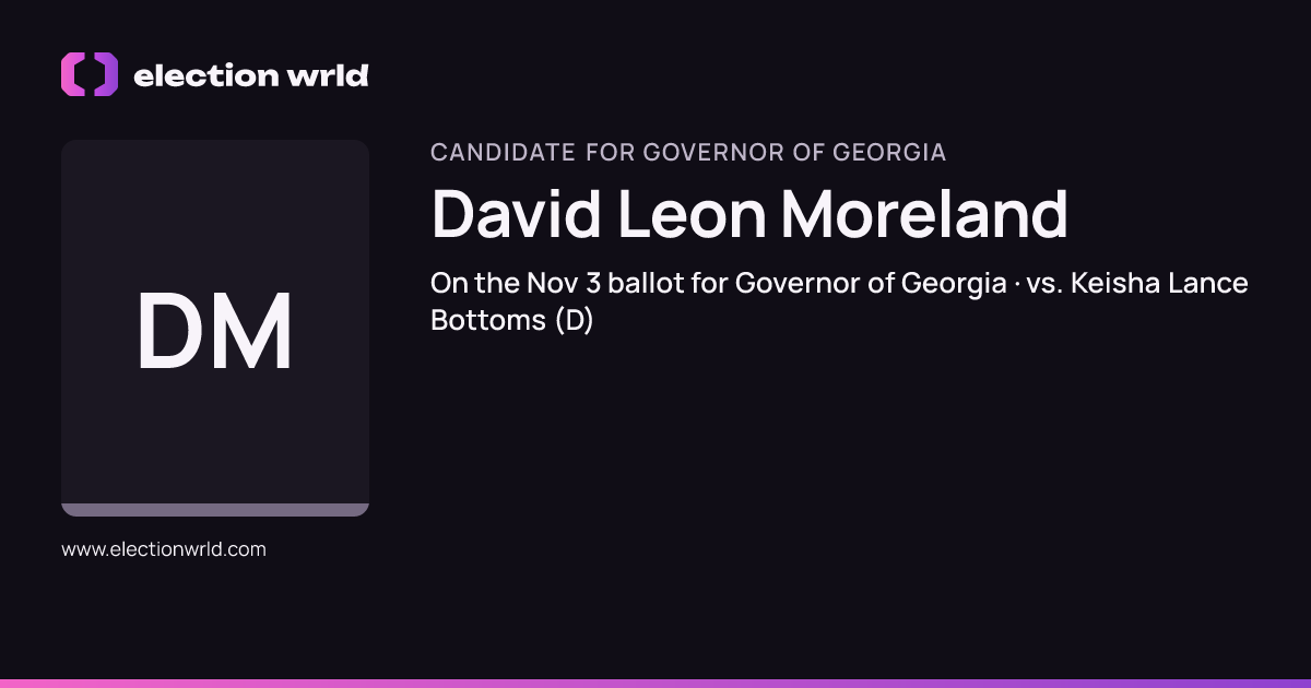Profile card for David Leon Moreland