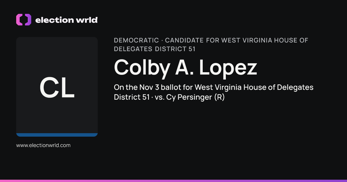 Profile card for Colby A. Lopez