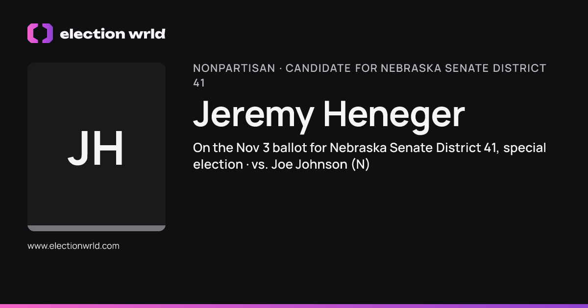 Profile card for Jeremy Heneger