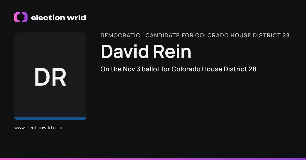 Profile card for David Rein
