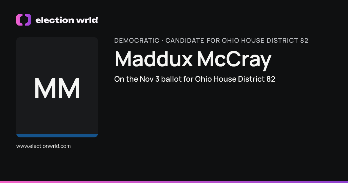 Profile card for Maddux McCray
