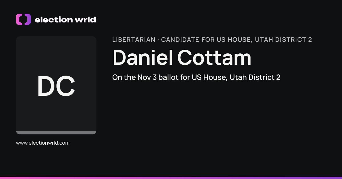 Profile card for Daniel Cottam