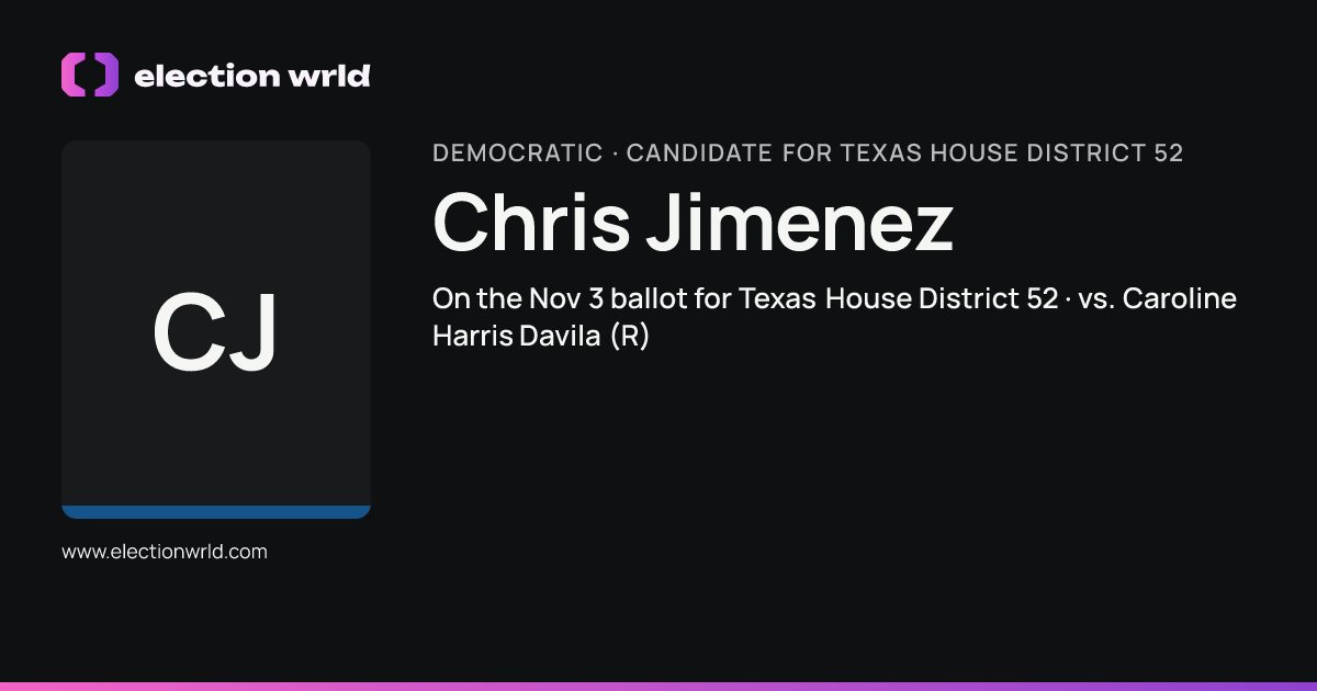 Profile card for Chris Jimenez