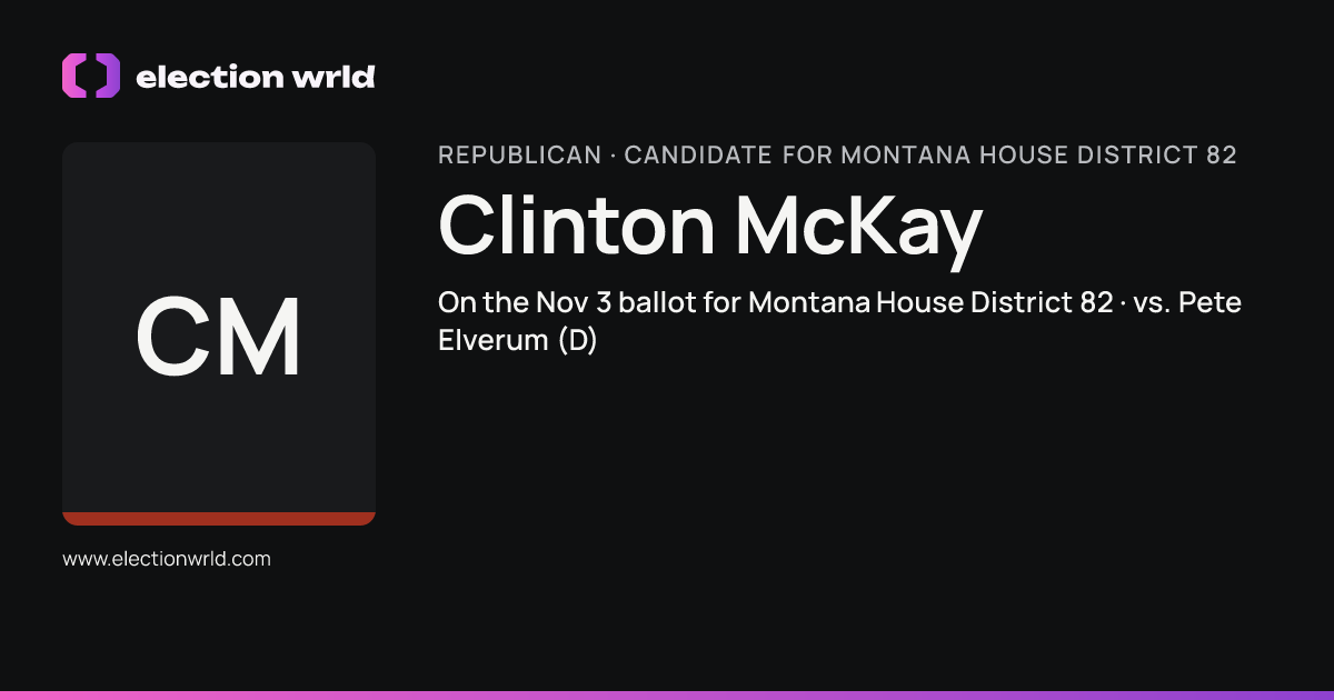 Profile card for Clinton McKay