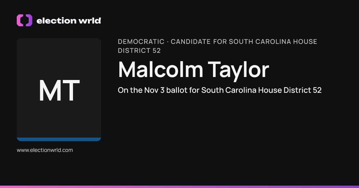 Profile card for Malcolm Taylor