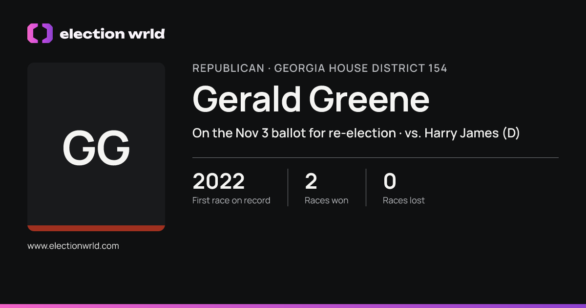 Profile card for Gerald Greene