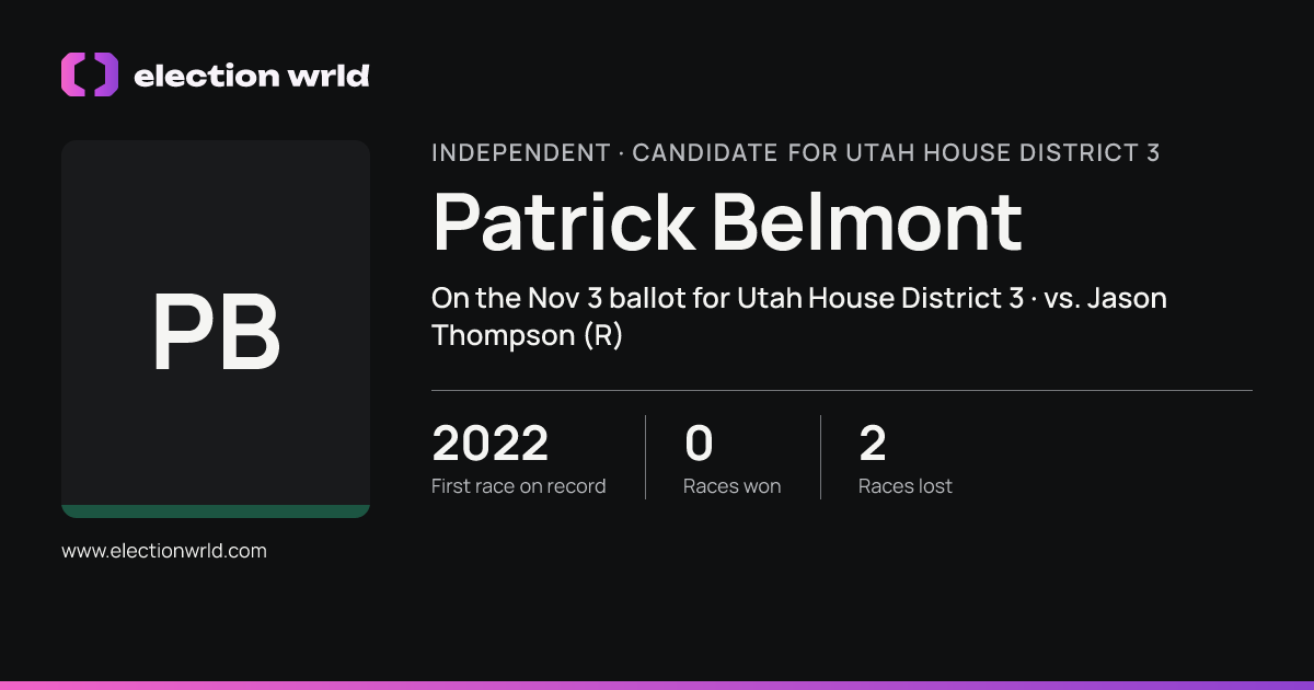 Profile card for Patrick Belmont