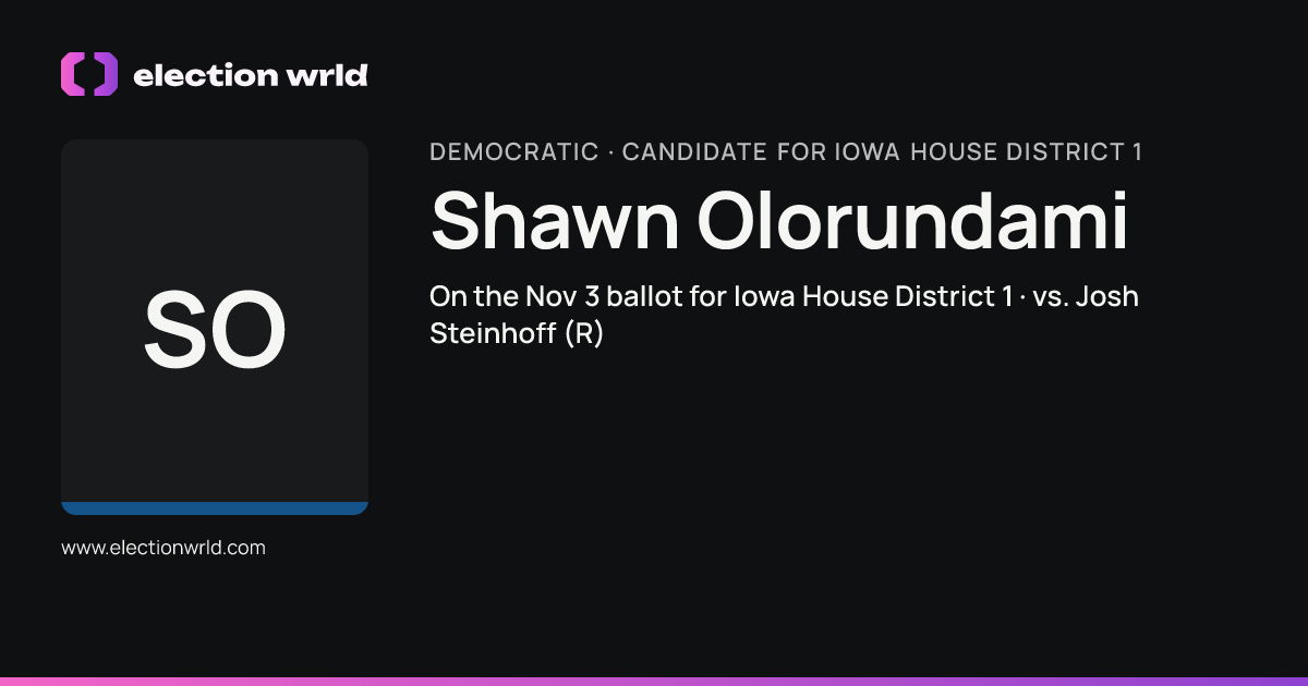 Profile card for Shawn Olorundami