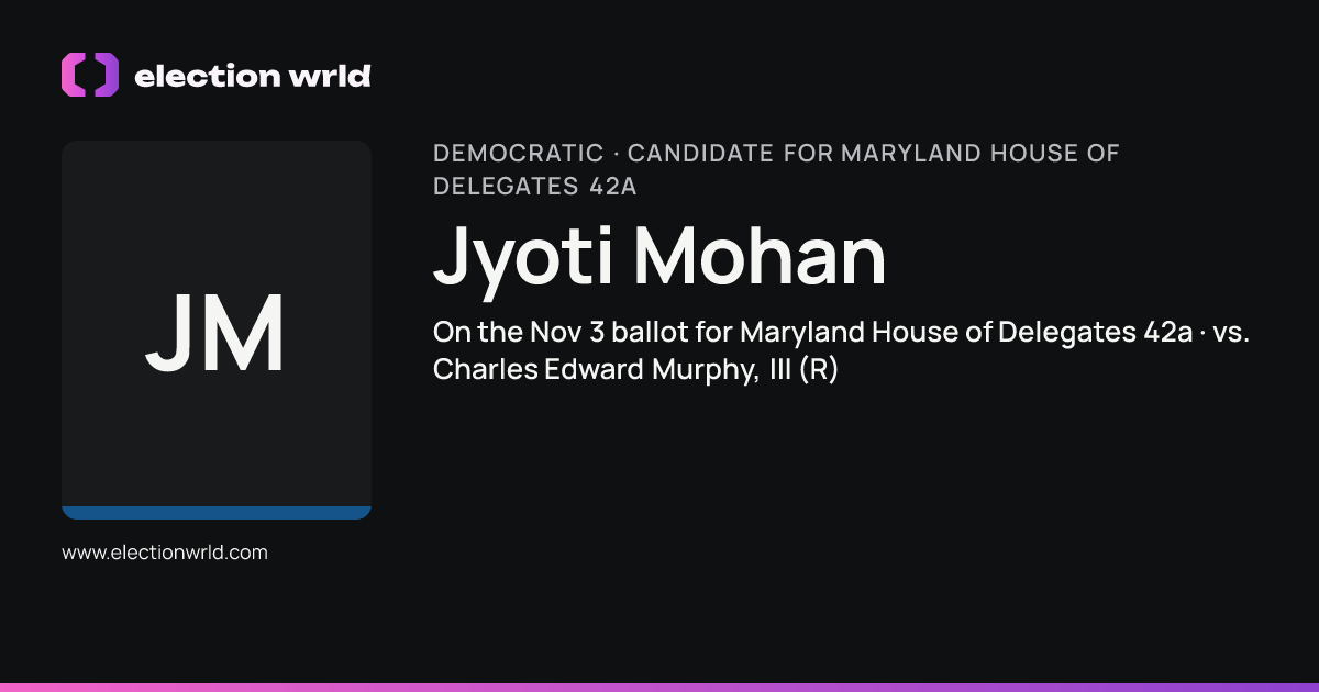 Profile card for Jyoti Mohan
