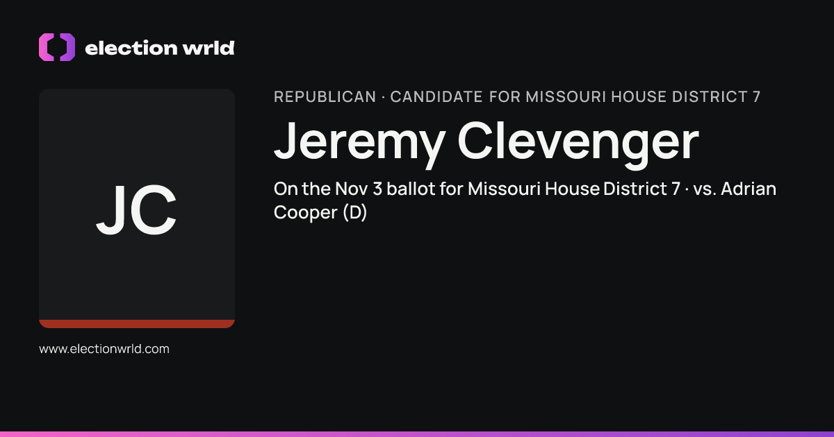 Profile card for Jeremy Clevenger