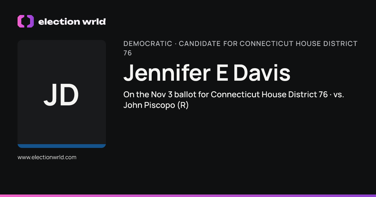 Profile card for Jennifer E Davis