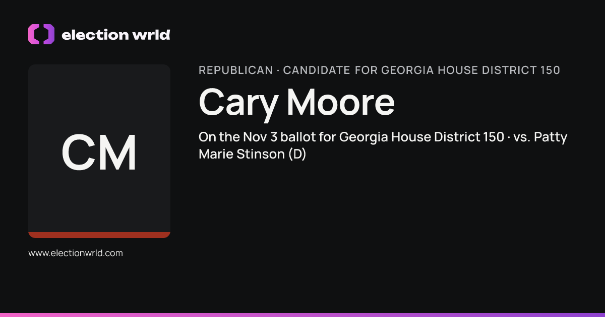 Profile card for Cary Moore