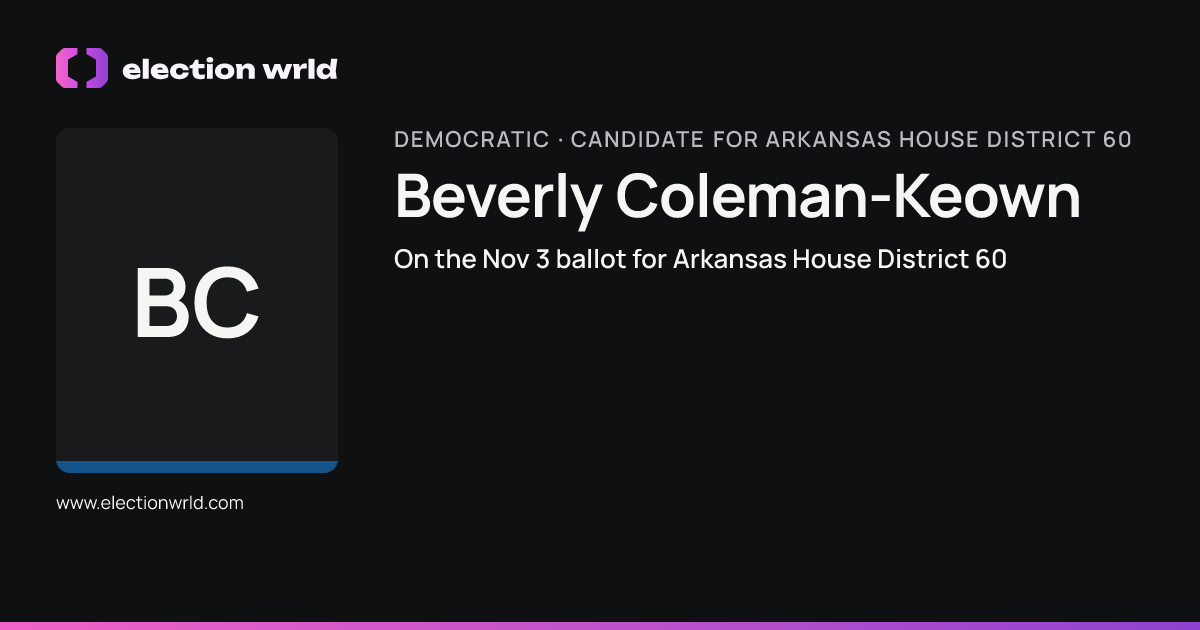 Profile card for Beverly Coleman-Keown