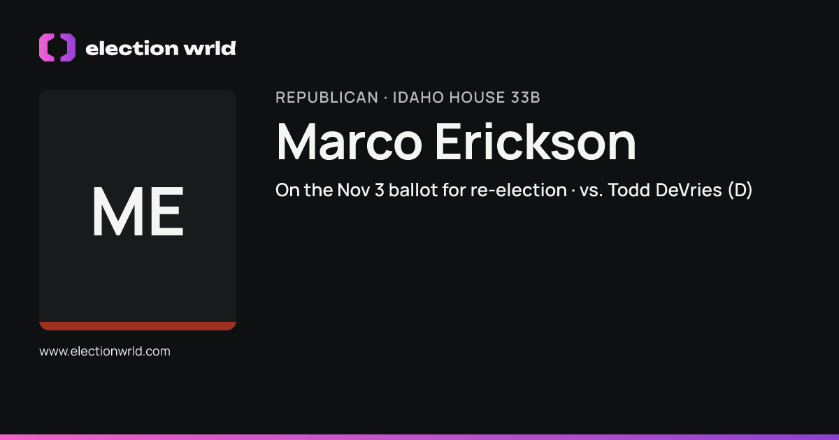 Profile card for Marco Erickson