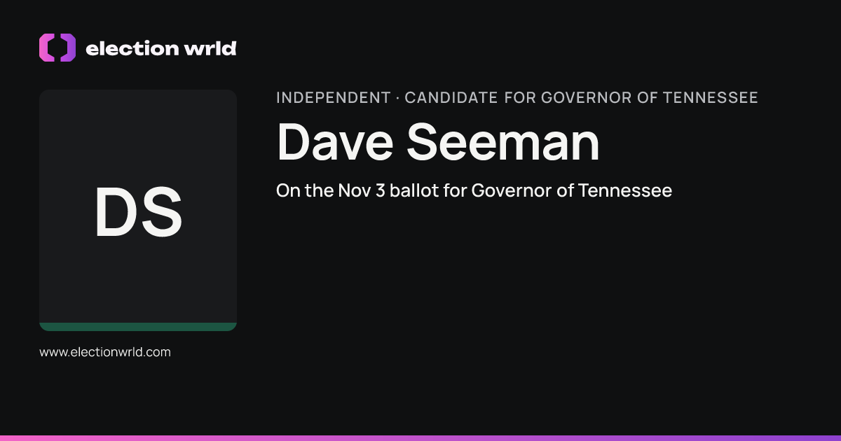 Profile card for Dave Seeman