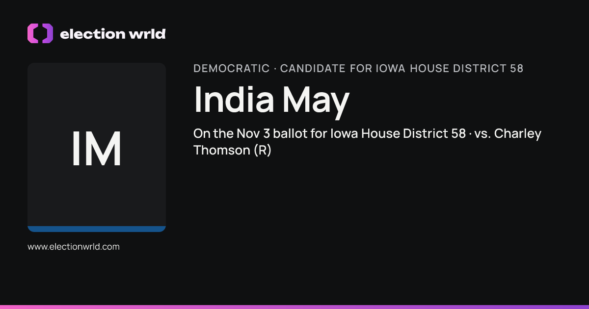 Profile card for India May