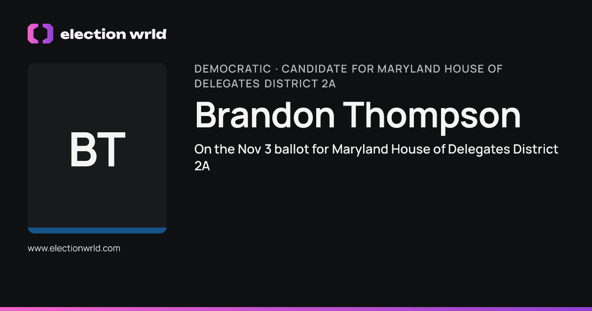 Profile card for Brandon Thompson