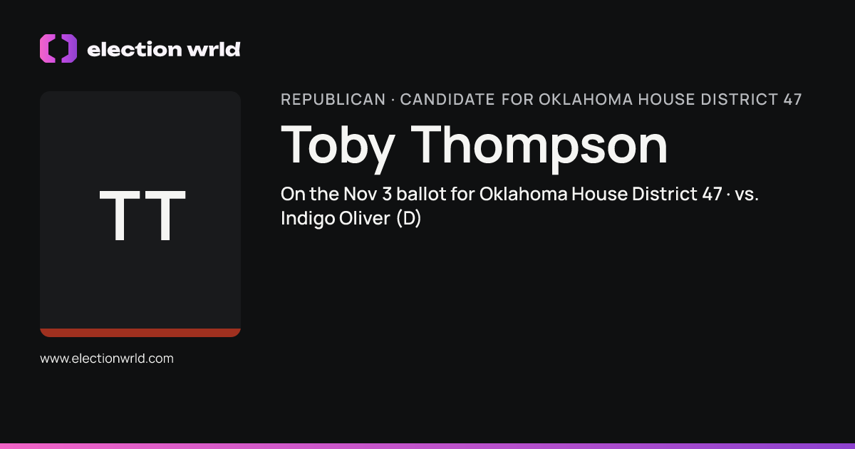 Profile card for Toby Thompson