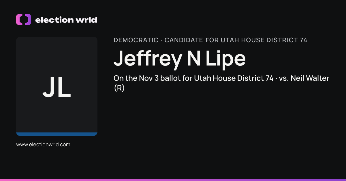 Profile card for Jeffrey N Lipe