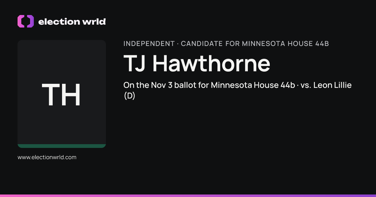 Profile card for TJ Hawthorne