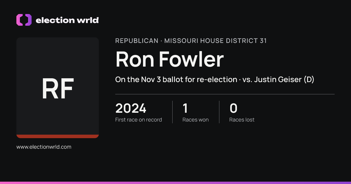 Profile card for Ron Fowler
