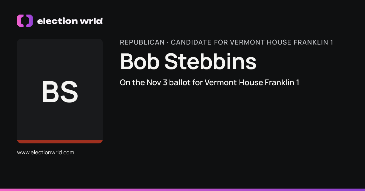 Profile card for Bob Stebbins