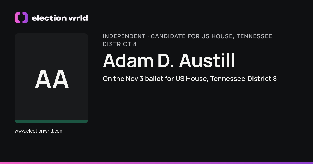 Profile card for Adam D. Austill