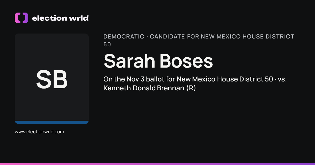 Profile card for Sarah Boses