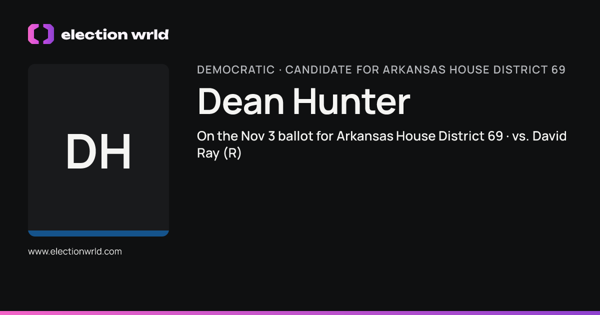 Profile card for Dean Hunter