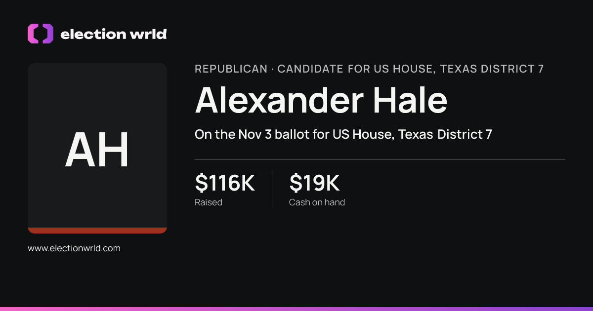 Profile card for Alexander Hale