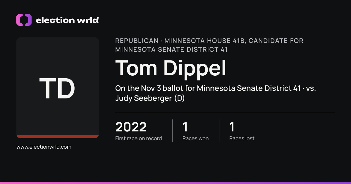 Profile card for Tom Dippel
