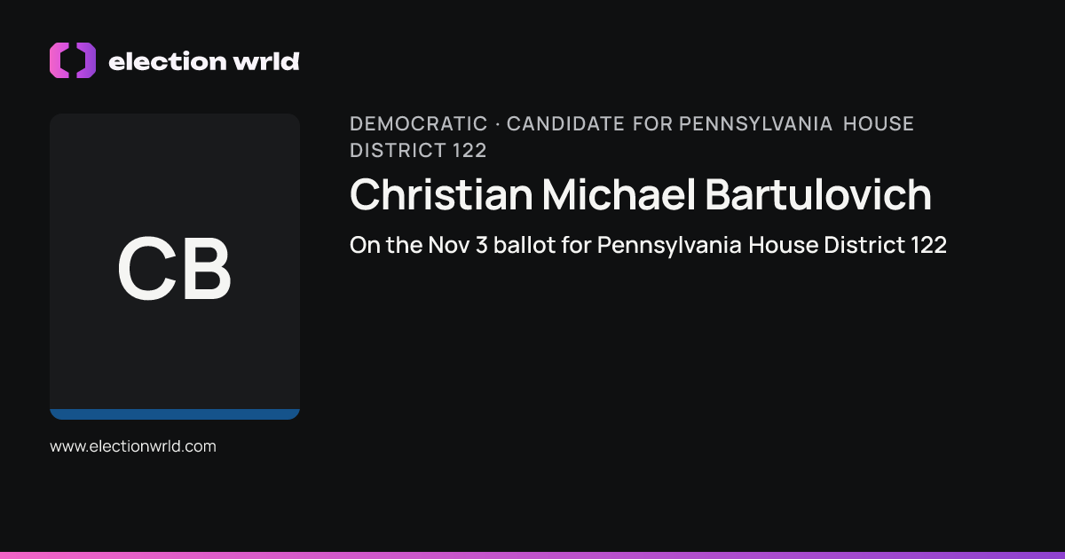 Profile card for Christian Michael Bartulovich