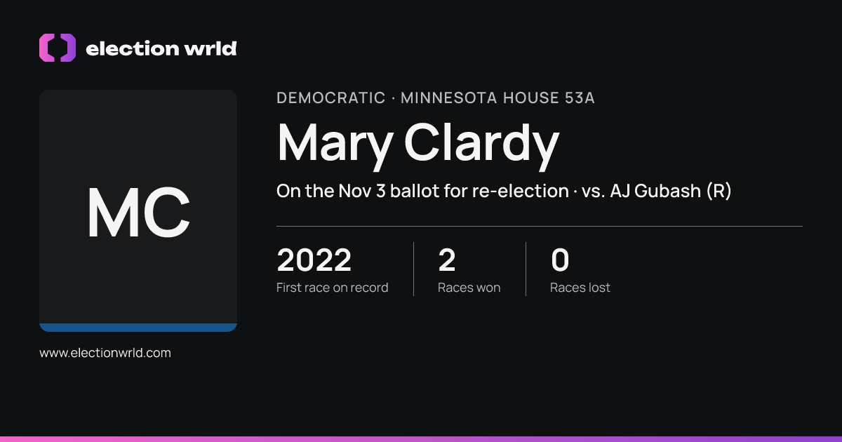 Profile card for Mary Clardy