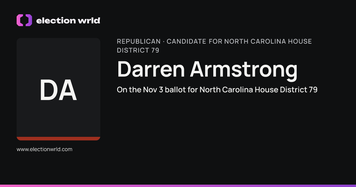 Profile card for Darren Armstrong