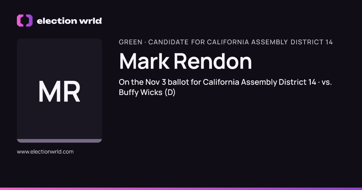 Profile card for Mark Rendon