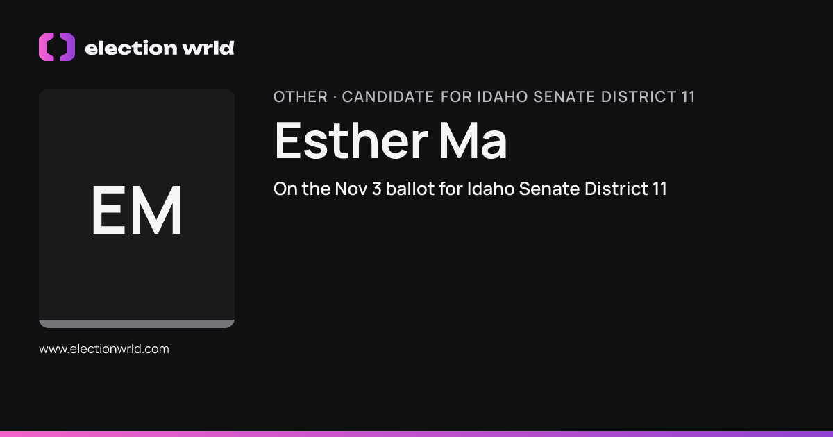 Profile card for Esther Ma