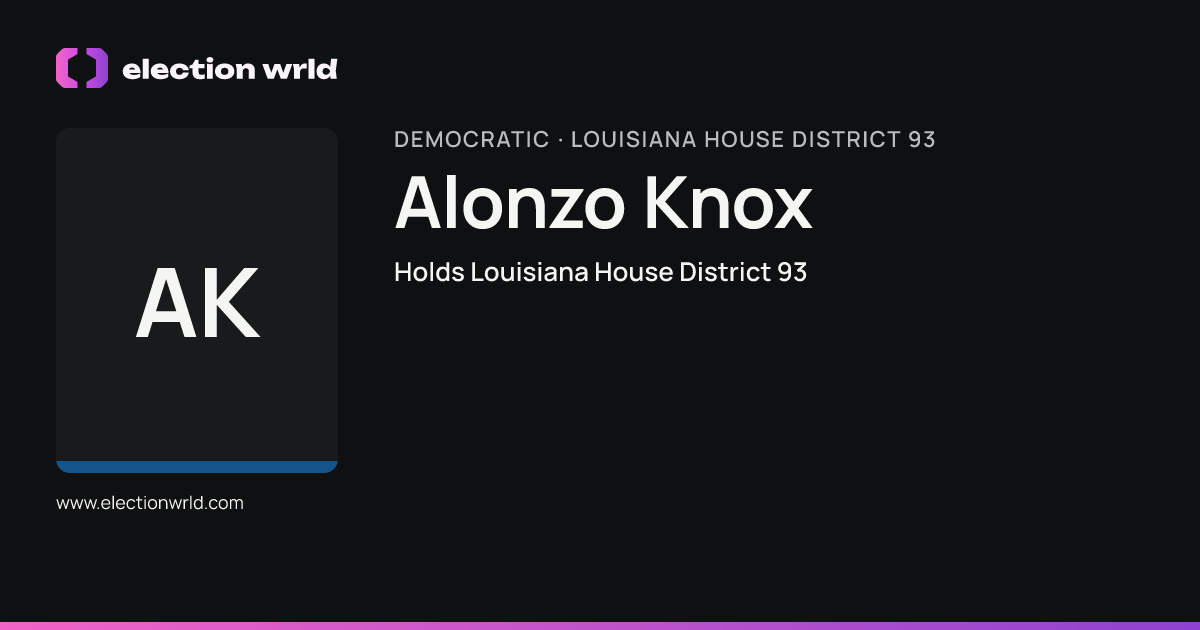 Profile card for Alonzo Knox