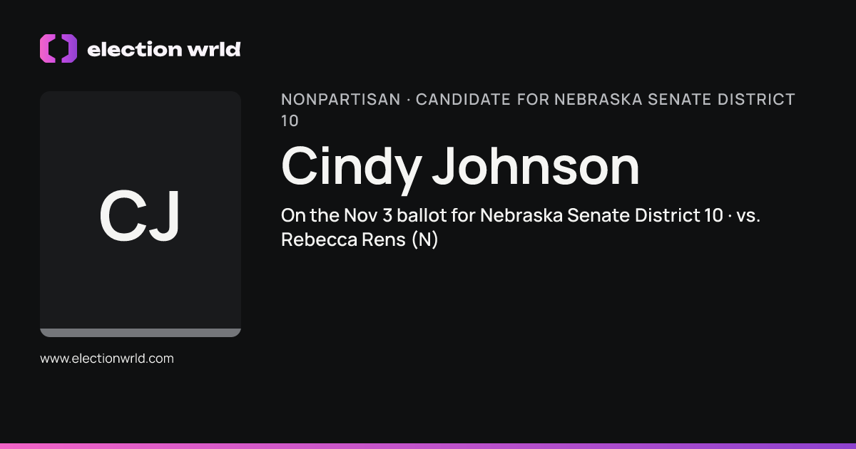 Profile card for Cindy Johnson