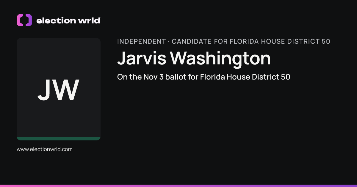 Profile card for Jarvis Washington