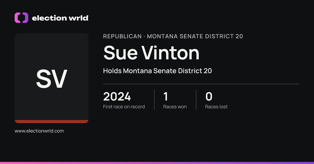 Profile card for Sue Vinton